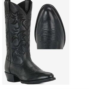 ARIAT Heritage Western Black Cowboy Boots